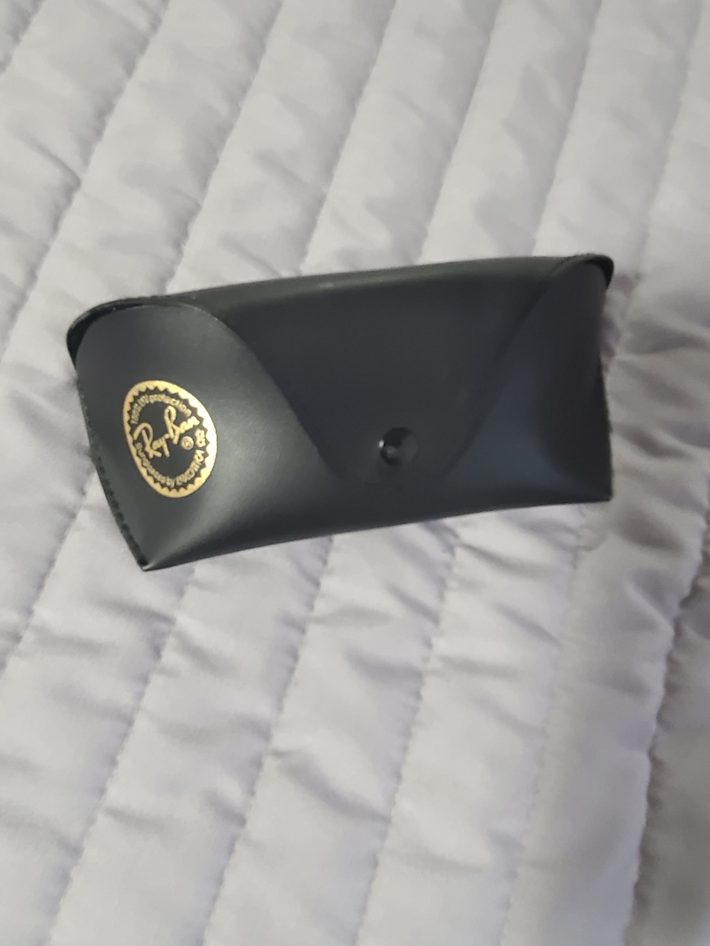 Ray-Ban Black Sunglasses Case with Gold Logo